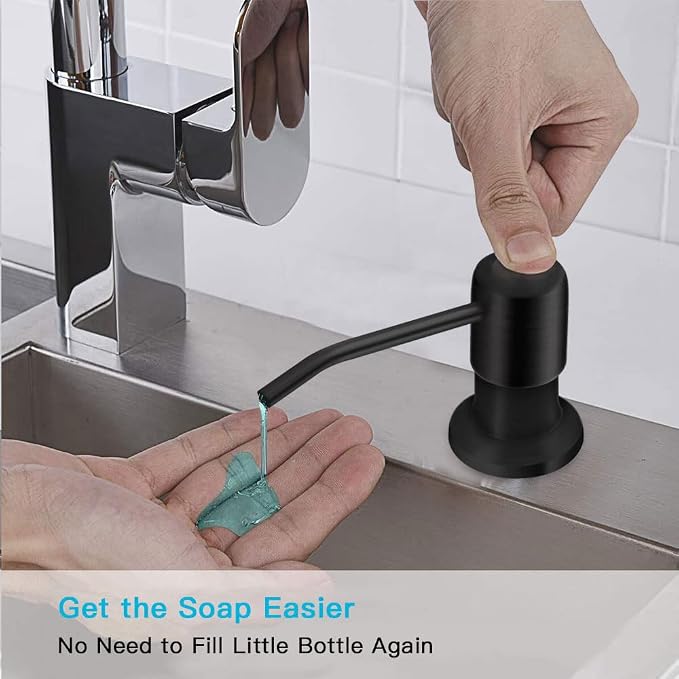 OHiHi Dish Soap Dispenser for Kitchen Sink, Countertop Sink Soap Dispenser - Image 7
