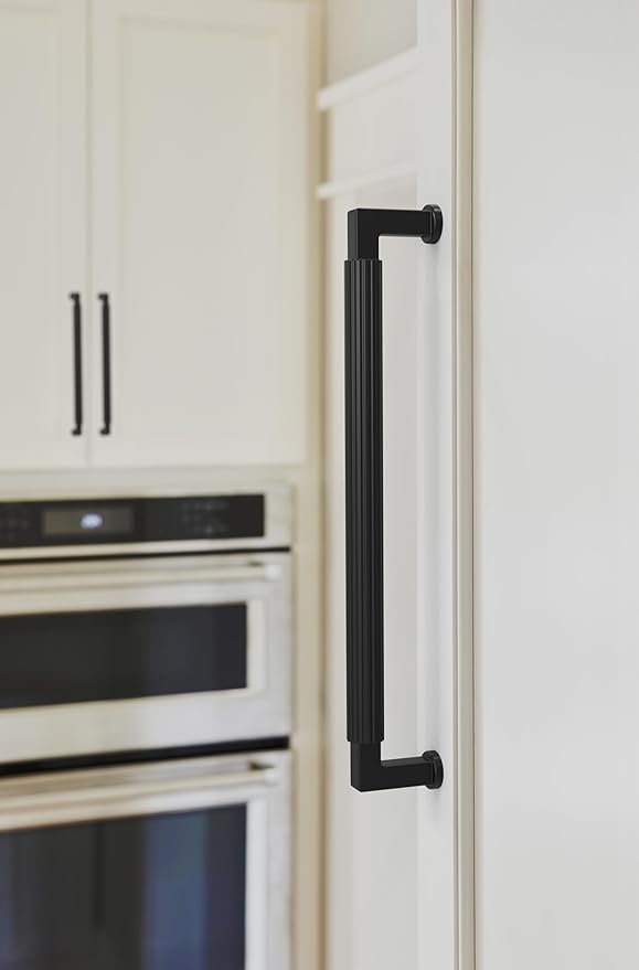 Amerock Ballard 12 inch (305mm) Center-to-Center Matte Black Appliance Pull, BP37650MB