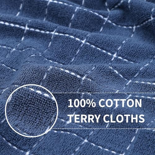Kitinjoy 100% Cotton Terry Kitchen Dish Cloths, 12”x 12” - Image 2