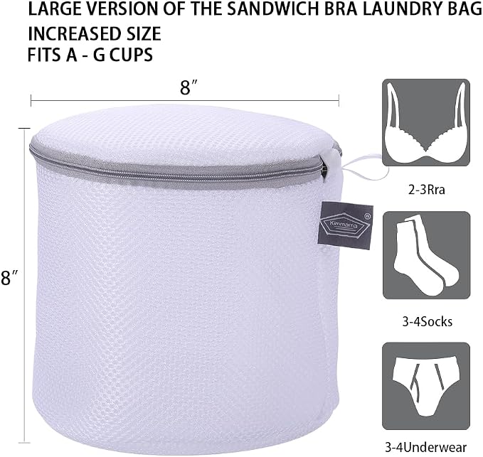 Large Bra Washing Bag for Laundry, Lingerie Bags for Washing Bras - Image 2