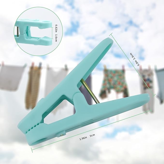 Colored Clothespins 110 PCS Plastic Clips Windproof Towel Clips | 10 Colors - Image 5