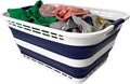 SAMMART 42L Collapsible Plastic Laundry Basket by SAMMART