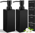 GMISUN Black Soap Dispenser, Hand Soap Dispenser Bathroom, 12oz Glass Soap by GMISUN
