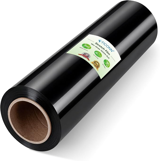 TICONN Stretch Wrap Roll, 18 in x 1000 ft Plastic Wrap by TICONN