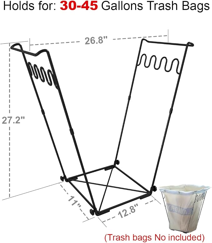 Artigarden Outdoor Garden Trash Bag Holder Frame - Image 4