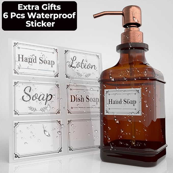 Soap Dispenser 2 Pack, Hand Soap Dispensers - Image 4