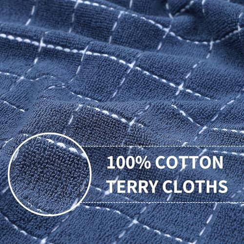 Homaxy 100% Cotton Terry Kitchen Towels, 7 Pack - Image 2