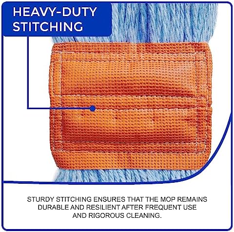Nine Forty 2-Pack Industrial and Commercial-Grade Looped End Wet Mop Head Refill - Image 4
