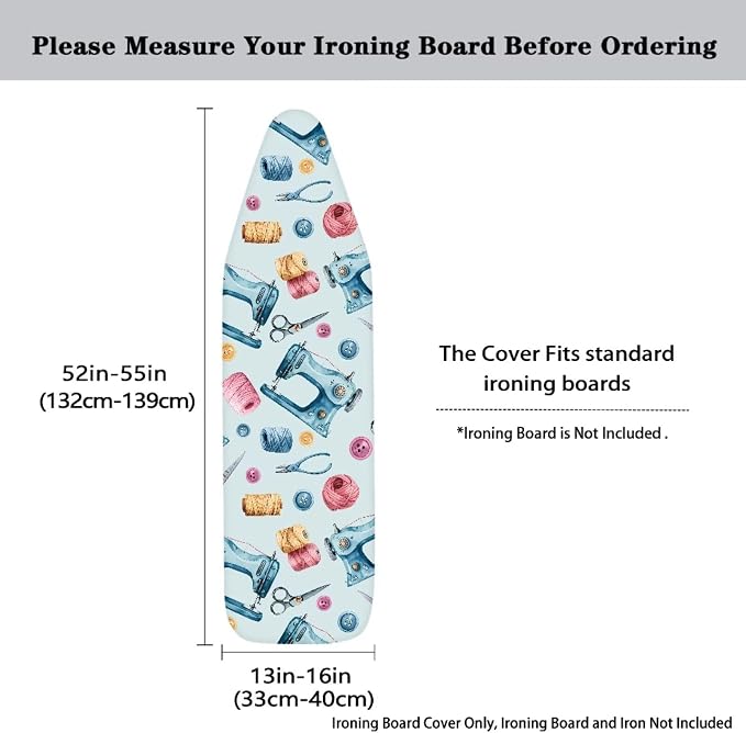 Sewing Machine Art Printed Ironing Board Cover 15X54“ - Image 3