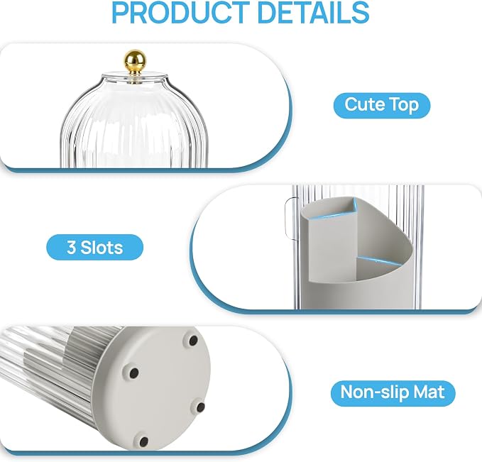 Toothbrush Holders with Cover Toothpaste Organizer - Image 5