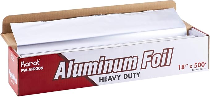 Karat FW-AFR206 18"x 500' Heavy Duty Aluminum Foil Roll by Karat