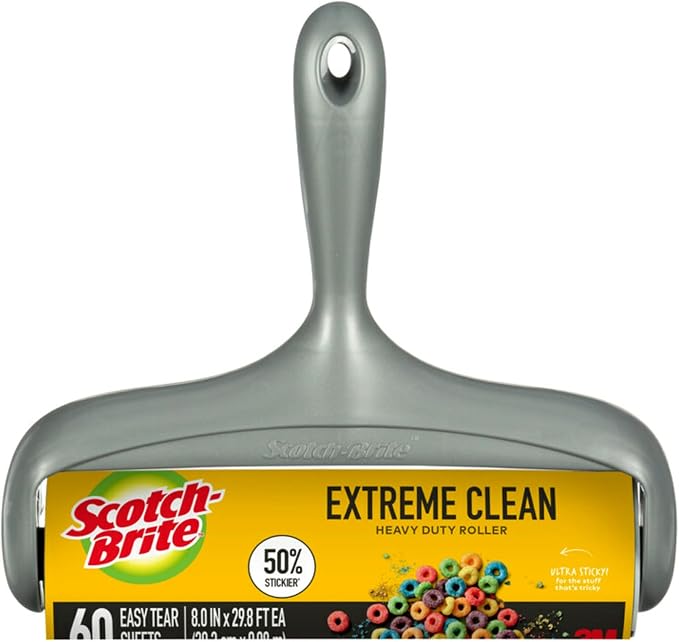Scotch-Brite Extreme Clean Large Lint Roller, 60 Sheets, 1 Pack by Unknown