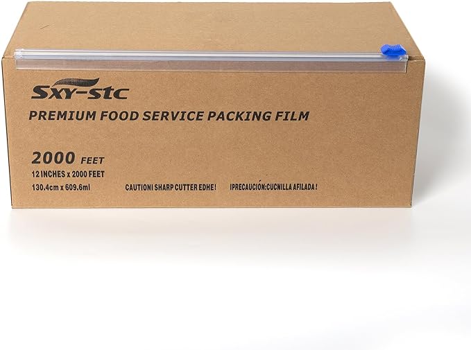 12 Inch x 2000 Feet Plastic Cling Wrap Pack of 2 - Image 4