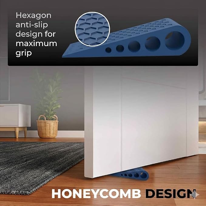 Door Stoppers for Bottom of Door Premium Floor Rubber Door Stop Wedge Made in - Image 3