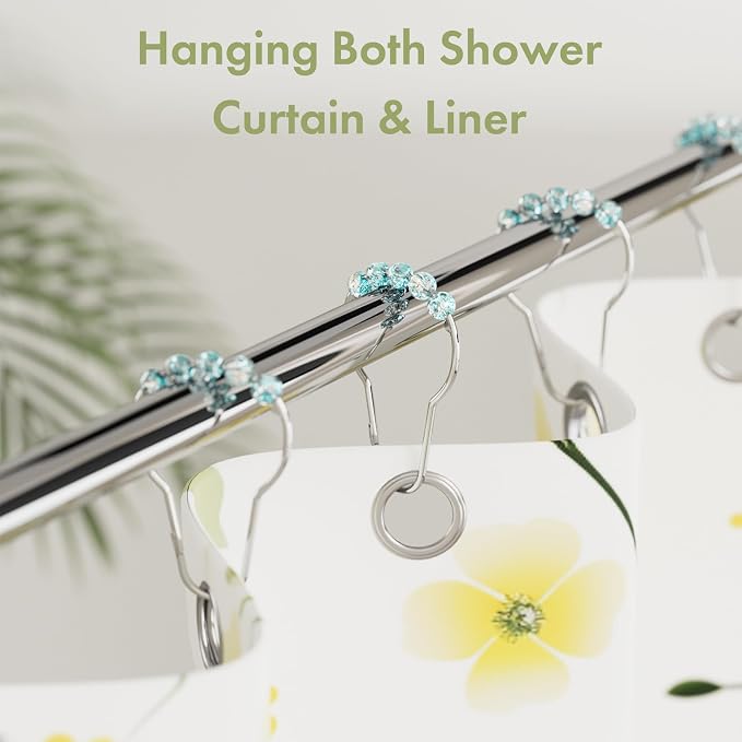 Shower Curtain Rings, Decorative Shower Curtain Hooks, Shower Curtain Hooks - Image 2