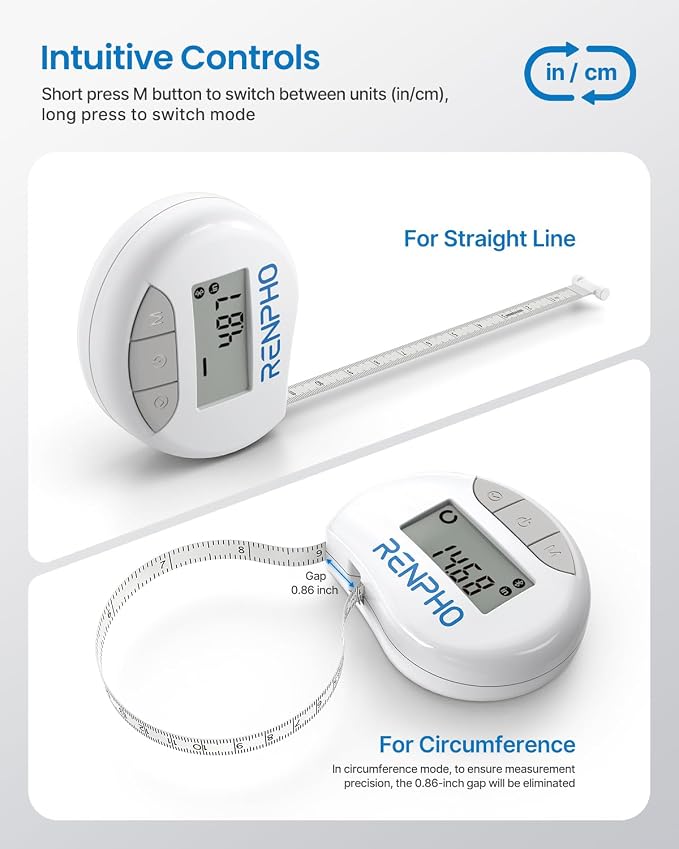 RENPHO Smart Body Measuring Tape, - Image 7
