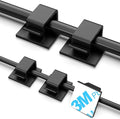 TidyHelper 100 PCS Adhesive Cable Clips Black, Small & Large | Wire Holder by TidyHelper