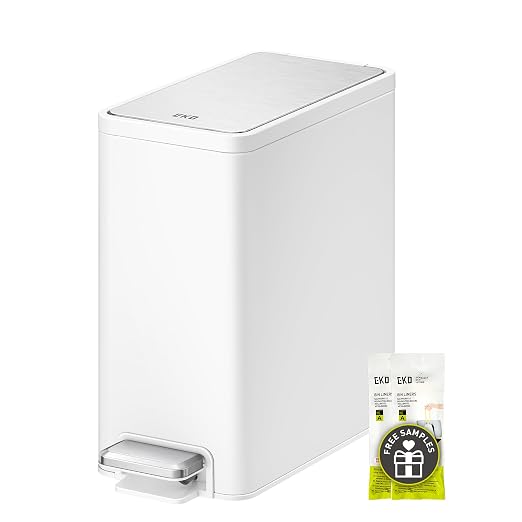 EKO Slim Small Bathroom Trash Can by Unknown