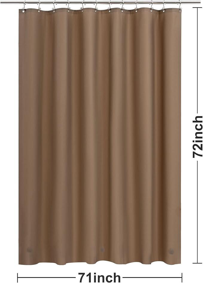 Barossa Design Brown Shower Curtain Liner Standard Size - Image 7