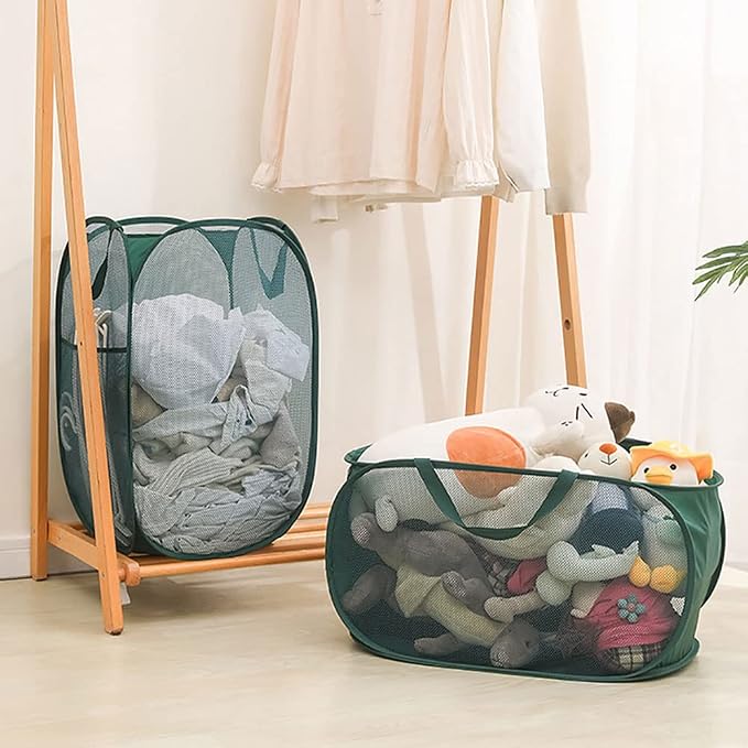 4 Pcs Mesh Popup Laundry Hamper, Opening Laundry Basket, Popup Laundry Basket - Image 6