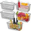 JUNCHU CHERRY 5 Pack Hanging Storage Basket, Bathroom Basket, Household Goods by JUNCHUCHERRY