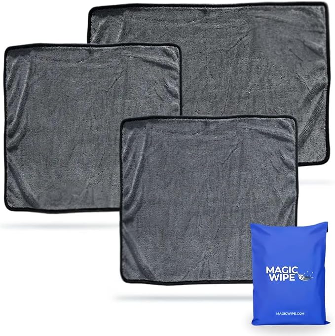 MagicWipe® Bathroom Drying Cloth, 1-40 x 60 cm & 2-30 x 40 Microfibre Cleaning by Unknown