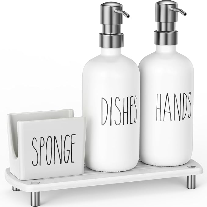 Cisily Kitchen Soap Dispenser Set Comes - Image 8
