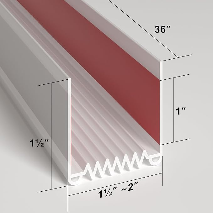 Door Draft Stopper, 36” Length Cuttable Weather Stripping Door Seal, Strong - Image 7