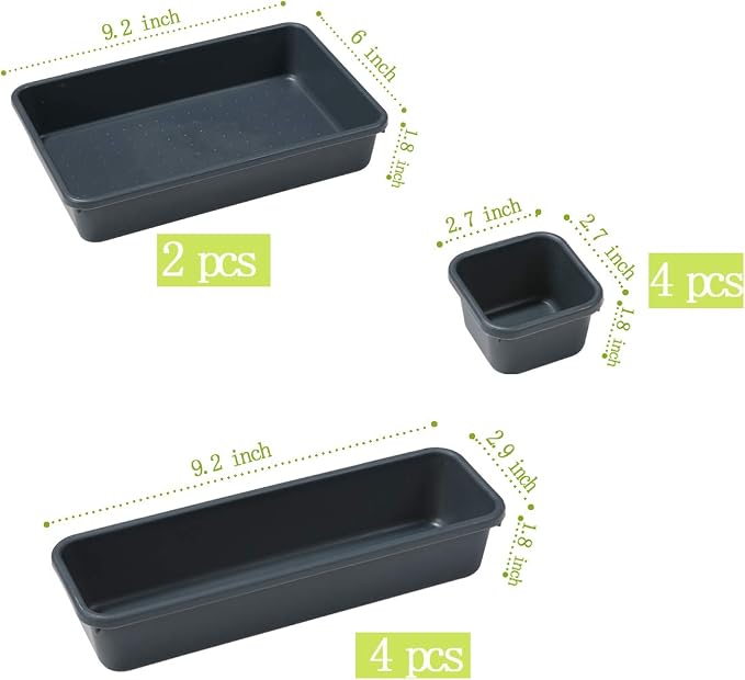 Interlocking Desk Drawer Organizer Separators - Image 3