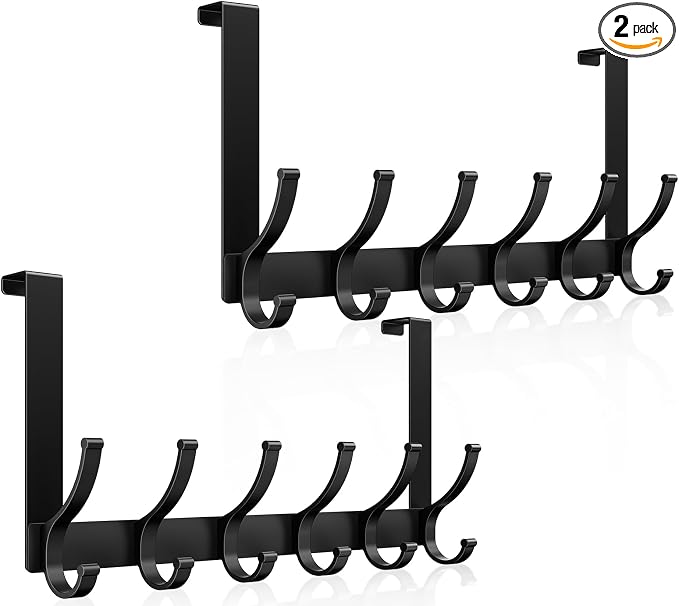 Optish Over The Door Hooks, Door Hanger Hooks by Optish