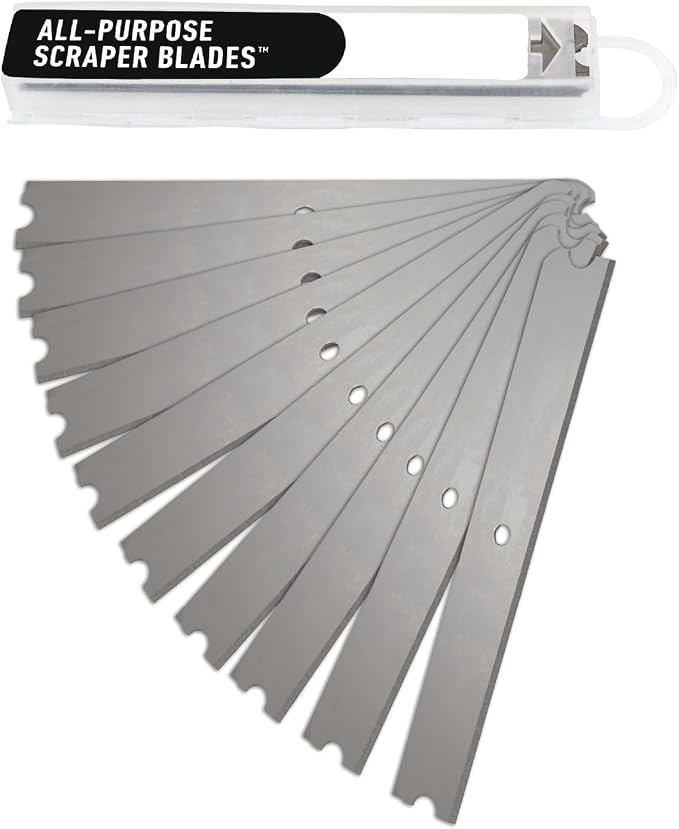 Unger 12” Professional All-Purpose Scraper Replacement Blades, 10 Pack by Unger