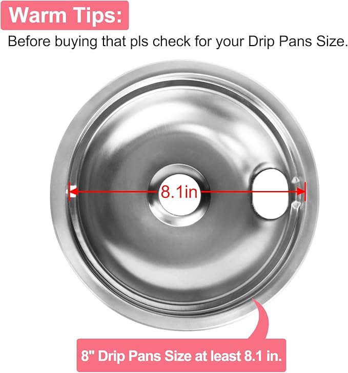 LXun Upgraded 2 Pack MP21YA 8" Electric Range Burner Element Unit Set, Electric Stove Burners Replacement for Kenmore & Maytag & Norge & Whirlpool, Fit MP22YA Range Stove Burner Top Surface Element