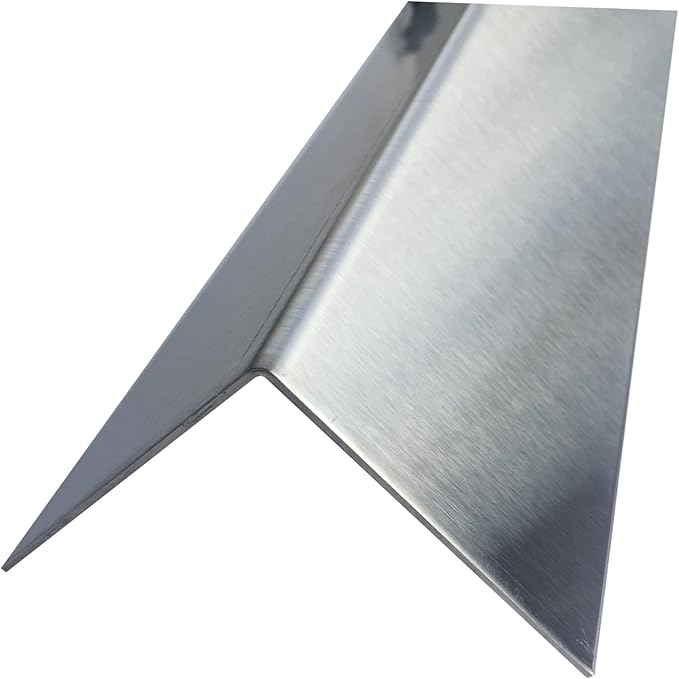 Brushed 304 Stainless Steel Corner Guards, 48" Wall Protectors, 20ga & 16ga, Available in 1/2" to 4", Multi-Pack Options (1, 2, 5, or 10) (1, 2 1/2 x 2 1/2, 16ga, No Hug Edges)