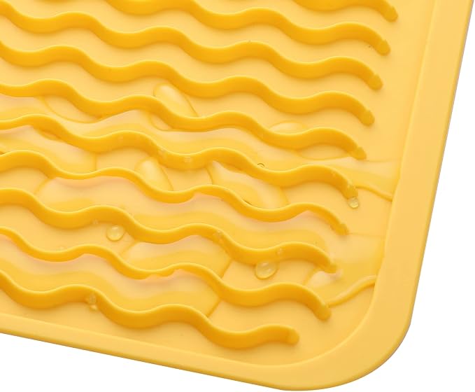MicoYang Silicone Dish Drying Mat — Quick-Dry Ridges Counter & Sink Pad - Image 8