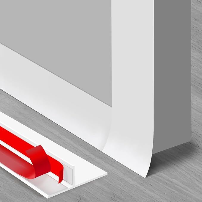 Benory T-Shaped Silicone Door Weather Stripping, energy loss, and outside noise by Benory