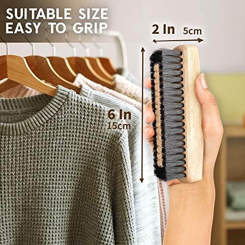 Light Wood Lint Brushes for Clothes, Clothes Brush, Cashmere Brush Old - Image 3