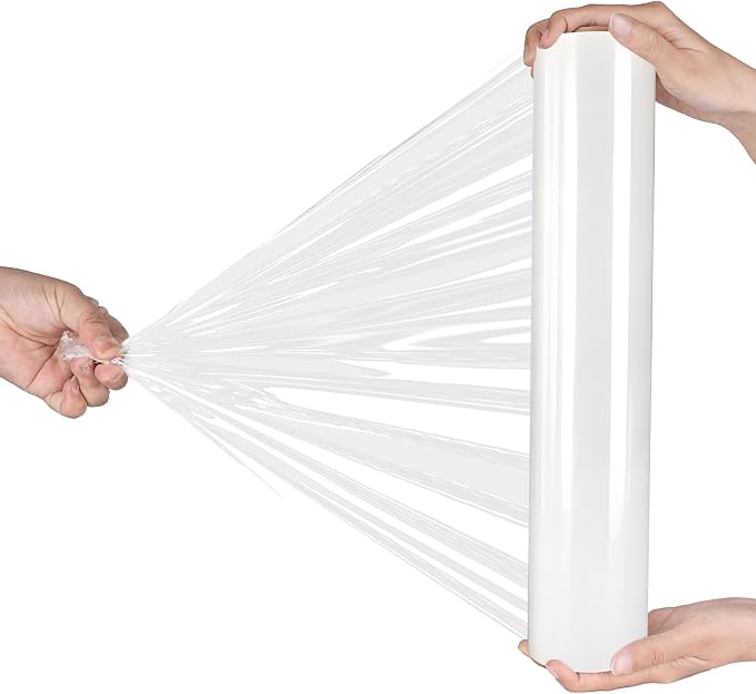 AISEY Stretch Wrap Roll Heavy Duty Plastic Moving Wrap 15" X 500FT by AISEY