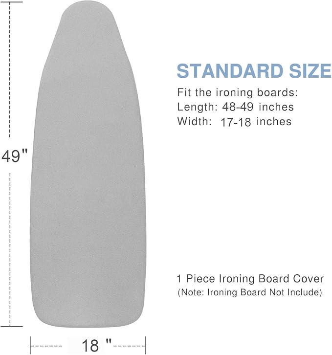 VividPaw Ironing Board Cover and Pad 18x49, Extra Wide, Thick Padding - Image 4