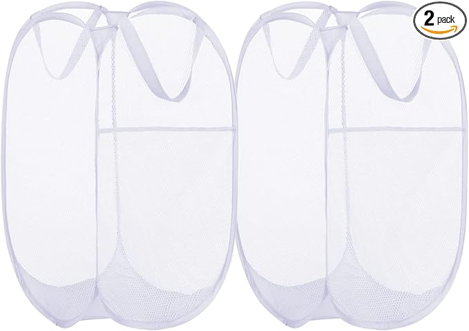 BATTOO Deluxe Strong Mesh Pop up Laundry Hamper Basket by BATTOO