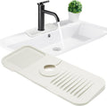 Jiozermi 14.5inch Kitchen Sink Splash Guard, Faucet Handle Drip Catcher Tray Mat by Jiozermi