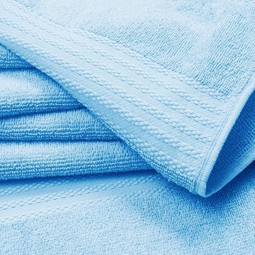 GLAMBURG Ultra Soft 12-Piece Washcloths Set 13x13-100% Ringspun Cotton - Image 2