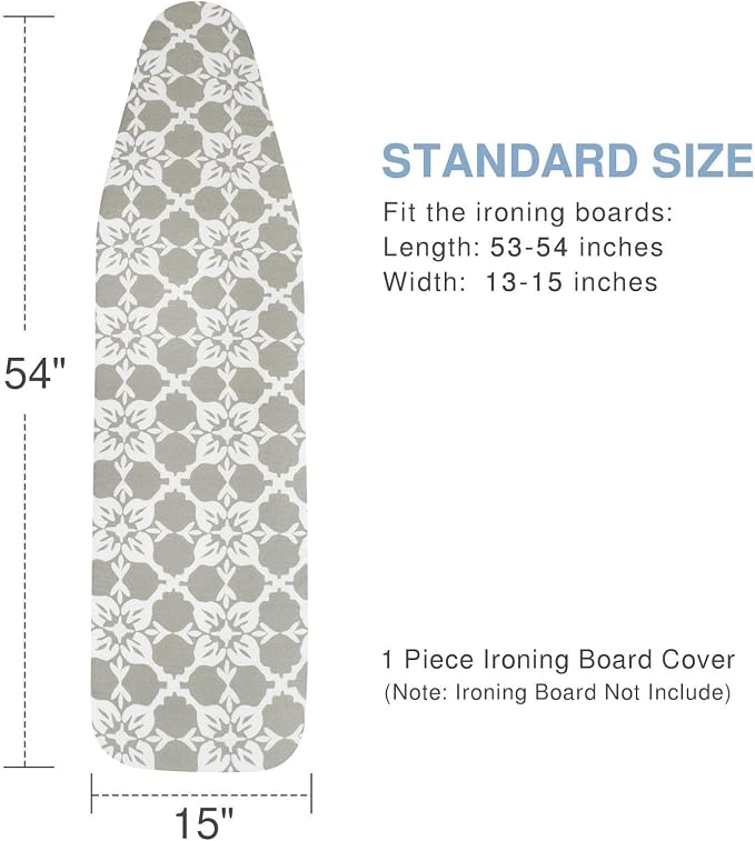 VividPaw Ironing Board Cover and Pad, Standard Size 15x54, Thick Padding - Image 2