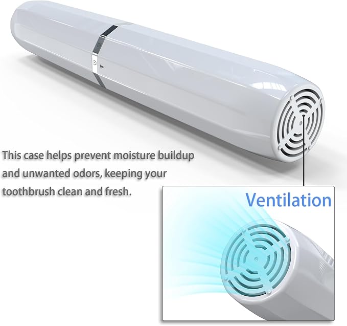 Long Ventilated Electric Toothbrush Travel Case, Portable Holder, Fits Most - Image 7