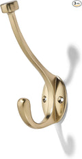 The 3 Pack 5-1/2 inch Champagne Bronze Coat Hook zinc Alloy mudroom Hooks is by khtumeware