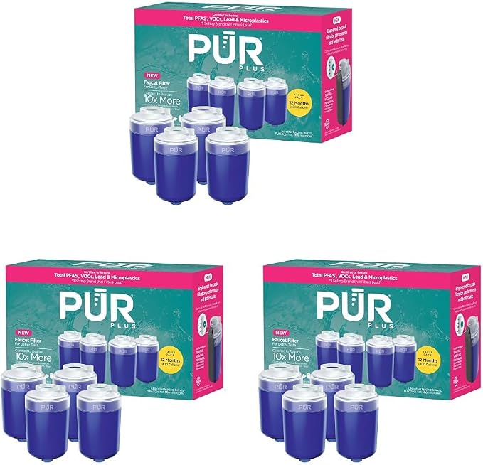 PUR Plus Faucet Mount Replacement Filter, Genuine PUR Water Filter by PUR
