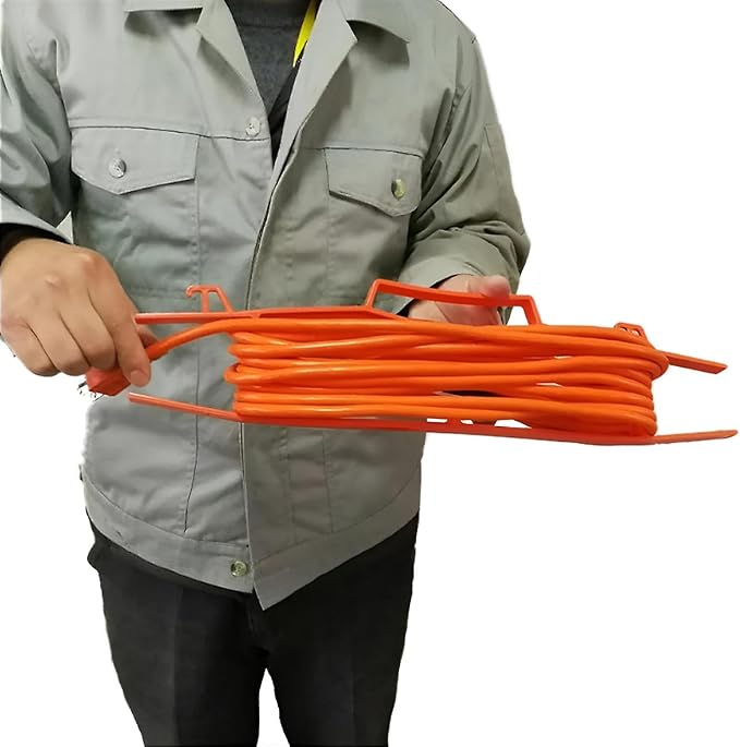 17.5" Plastic Cord Wrap Organizer – 4 Pack Orange Cable Organizer - Image 4