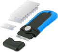 Gomake Razor Blade Scraper Tool, Glass Stovetop Paint Scraper | 10PCS Stainless by Gomake