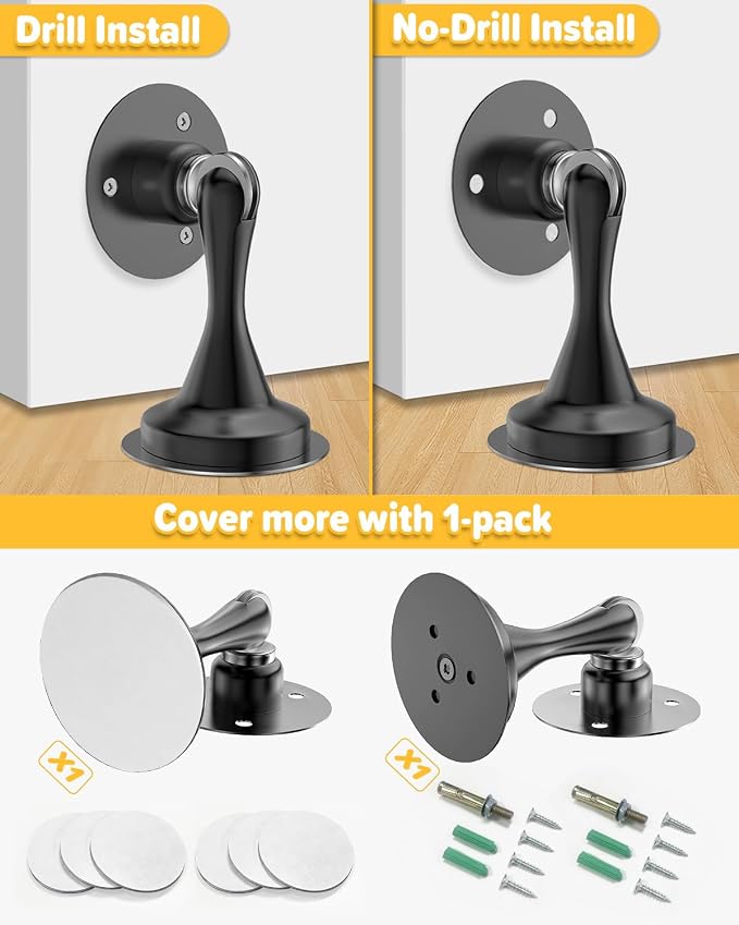 Door Stopper Magnetic Door Catch 2 Pack Stainless Steel Magnetic Door Stop | - Image 3