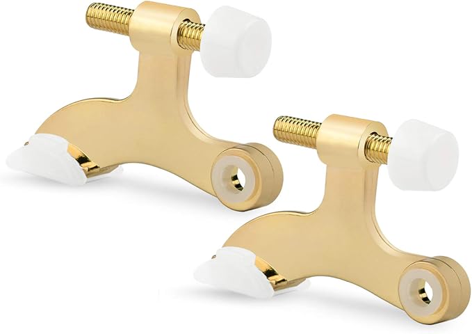 2 Pack Hinge Pin Door Stopper Bright Brass by KOVOSCH