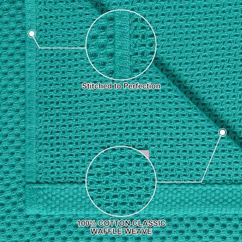 Homaxy 10 Pack 100% Cotton Kitchen Towels and Dishcloths Set - Image 2